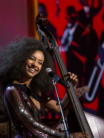 Esperanza Spalding performing at the White House Honors NEA 50th Anniversary October 14 2015